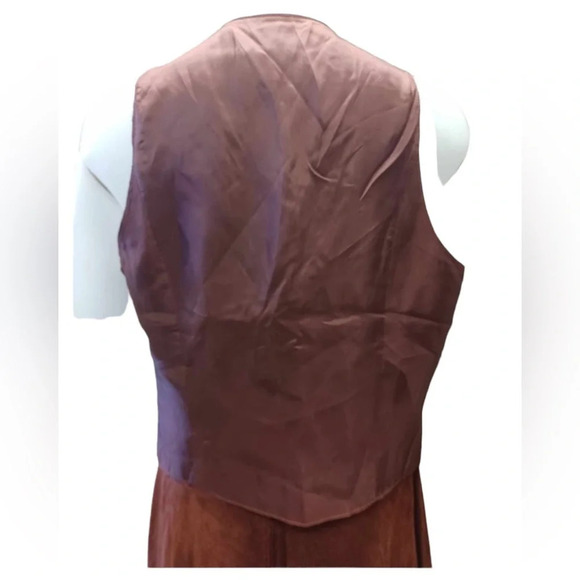 Seperate  Scene 2 Piece 100% Leather Skirt Size 14 Vest Size Large - Picture 7 of 15